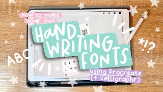 How to Make Your Own Handwriting Fonts | Procreate + Calligraphr Tutorial screenshot 4