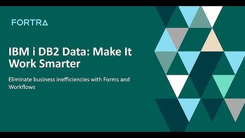 IBM i DB2 Data: Make It Work Smarter