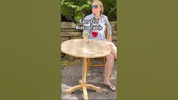 DIY Round Table | Pub, Bistro, Rustic Table