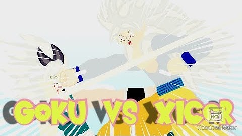 THE ULTIMATE BATTLE Z🔥🔥🔥 GOKU VS XICOR #sticknode #dragonballz
