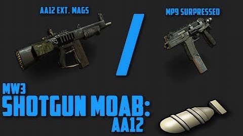 MW3: Gold AA12 / MP9 MOAB on Dome