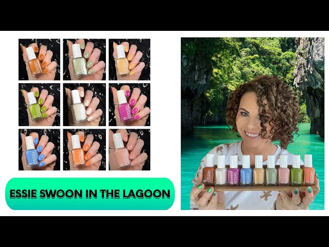 NEW ESSIE SWOON IN THE LAGOON COLLECTION REVIEW AND OPI GIVEAWAY  ANNOUNCEMENT - YouTube