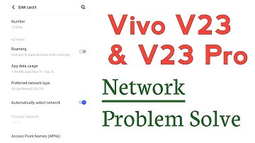 Vivo V23 & V23 Pro Network Problem Solve | Vivo V23 & V23 Pro Network Problem Kaise Solve kare