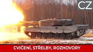 AČR - Tankisté se seznamují s tankem Leopard 2A4
