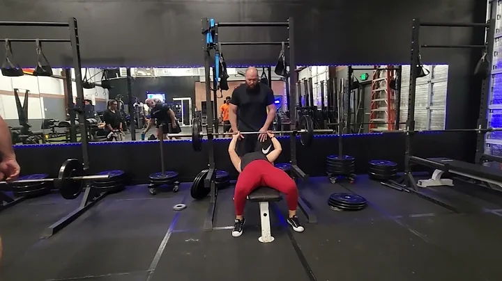 Christy Williamson 7/21/22, bench press 120lbs, be...