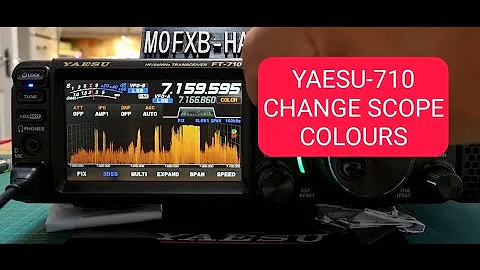 YAESU FT-710 Change Scope Colours adjust Settings