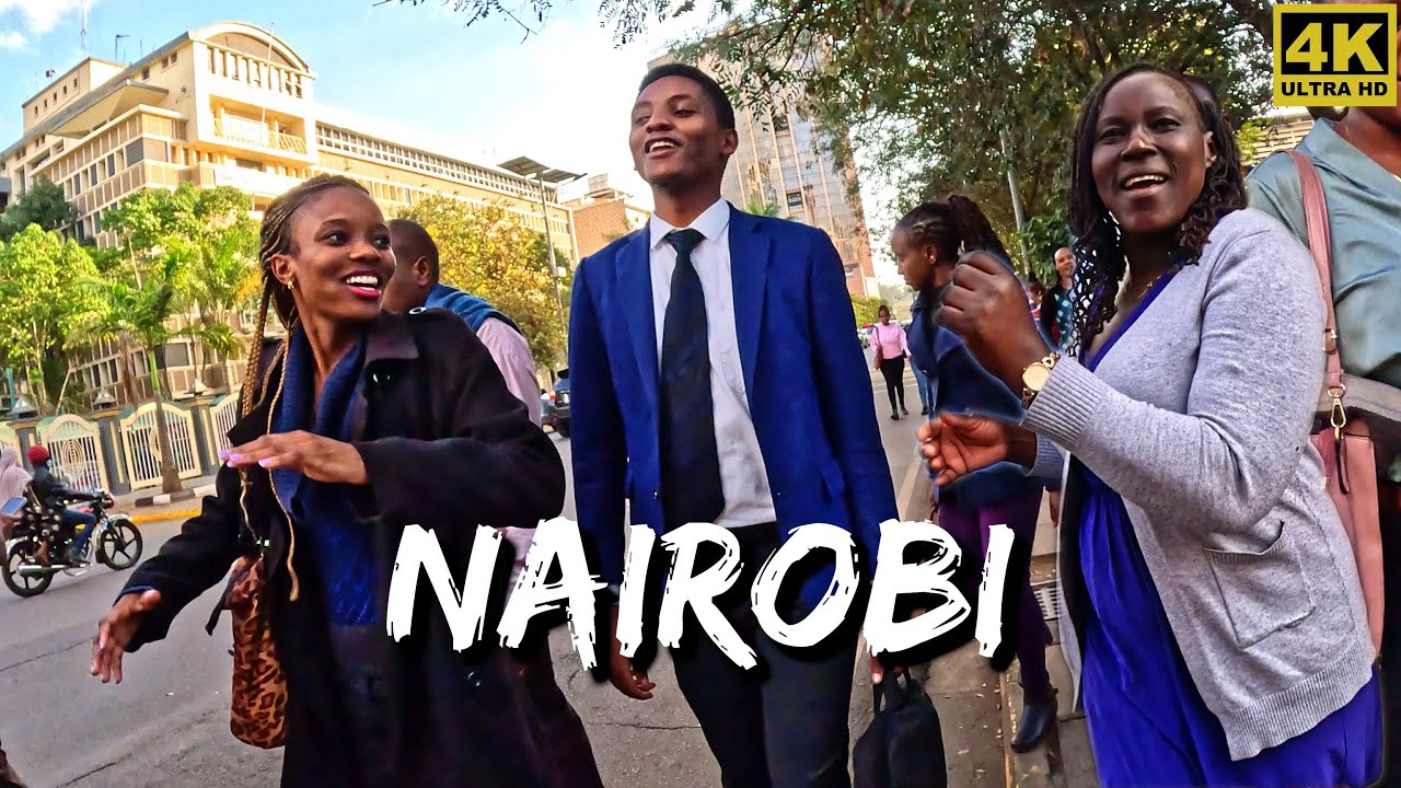 Walking 4K Rich Nairobi Downtown 🇰🇪 W12