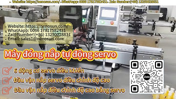 Nenosun cappingmachine Máy đóng nắp vít servo tự động cho chai nhựa,bình Thủy tinh gắp xoắn ra khỏi