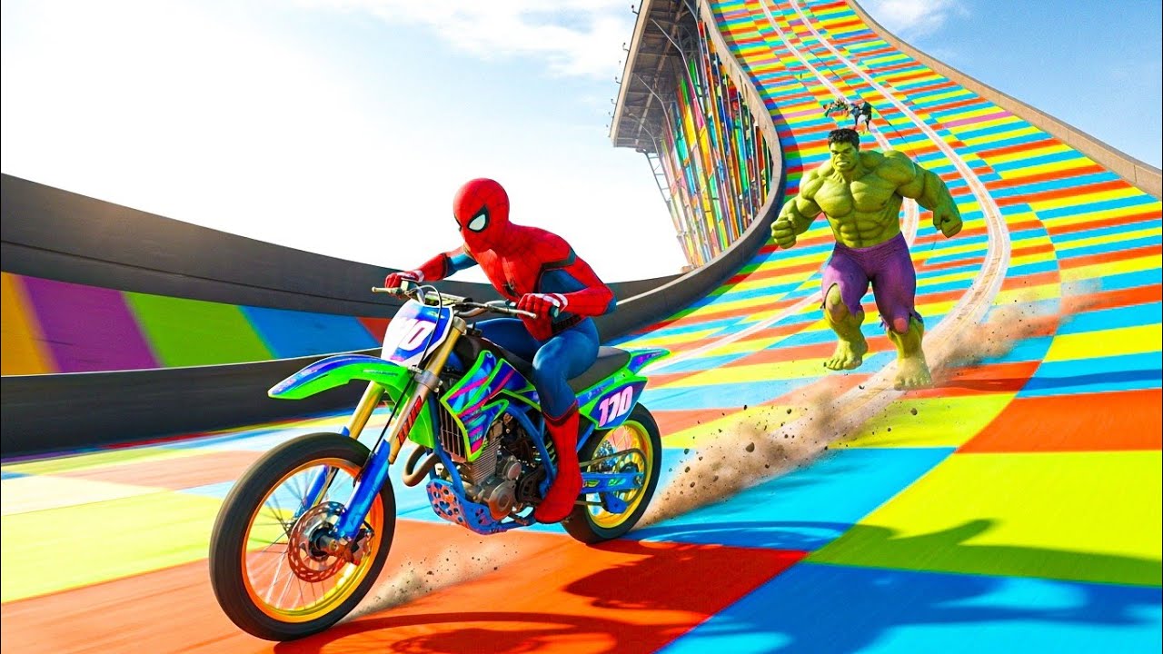 GTA 5 Spider Man And Hulk #gaming #gta5 #spiderman #hulk