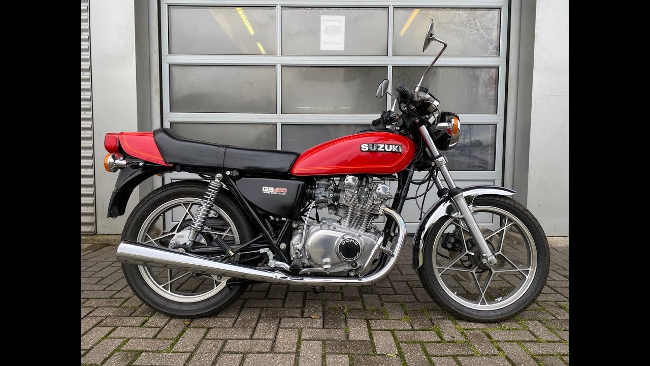 SUZUKI GS400 オリジナル レッド エンジン始動動画【ヤフオク掲載中