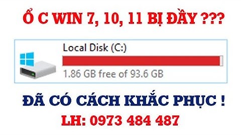 Cách dọn rác máy tính win 7 để Lấy lại dung lượng cho ổ C khi bị đầy, Giúp Tăng tốc máy tính