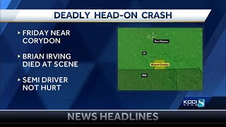 Patrol: Iowa man dies in head-on crash with semi-truck