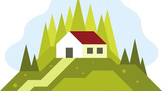 Create a Flat Design House on the Hill with Inkscape Create a Flat Design House on the Hill with Inkscape