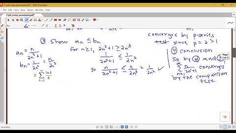 Introduction to Comparison Test and Examples (Section 11.4, part 1)