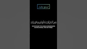 سورة فاطر الحمد لله فاطر السموات والأرض بصوت القارئ ياسر الدوسري #ياسرالدوسري #قرآن #قران #قرآن_كريم
