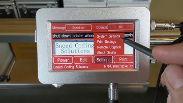 Meenjet MX1 Printer - Introduction to the Main Screen