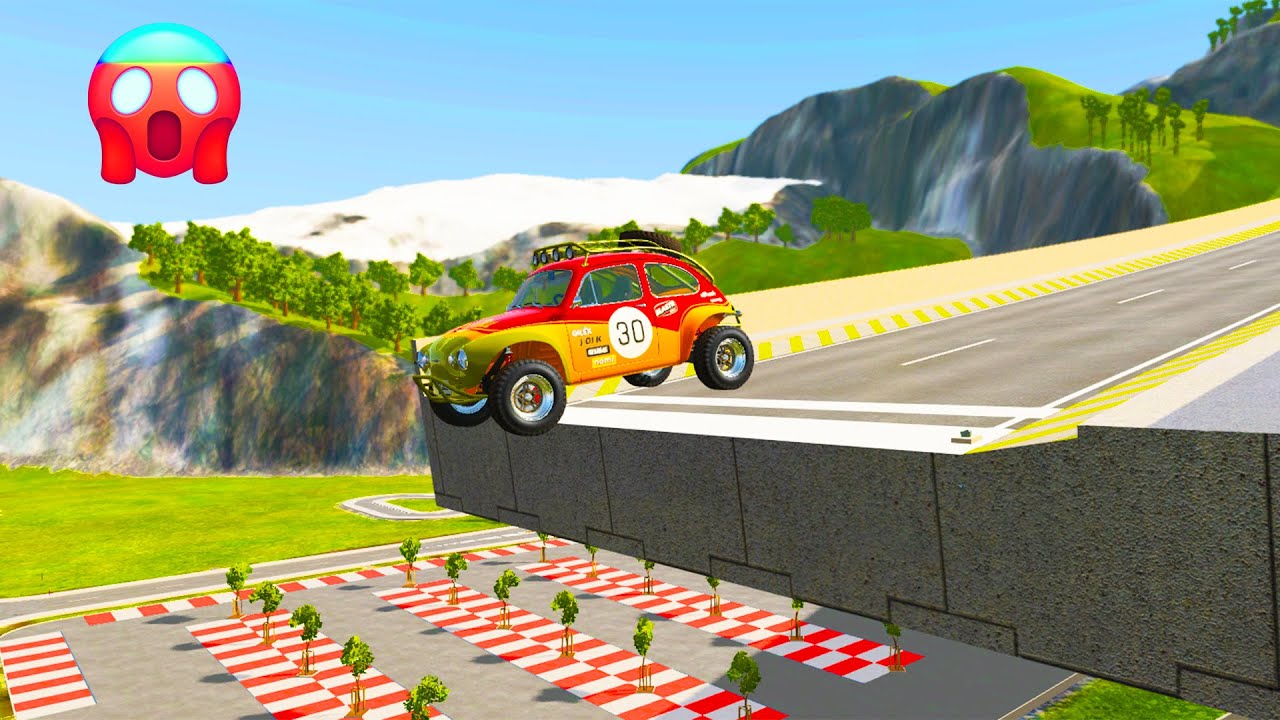 Car Jump Arena Madness 8 BeamNG Drive YouTube