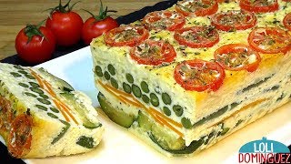 Receta de Pastel de verduras al horno, riquísimo y nutritivo  Recetas paso a paso  Loli Domínguez