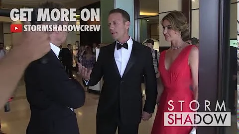 Rocco Siffredi and Rosa Tassi at Martinez Hotel in...