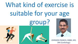 What kind of exercise is suitable for your age group?