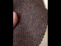 The Fabric That Defies Time: Classic Dark Brown Herringbone Harris Tweed  #fashion  #tweed