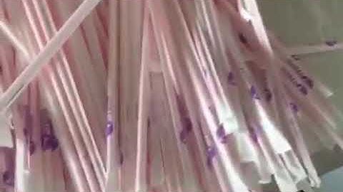 Paper Straw Individual Packing Wrapping Machine with inline printer.