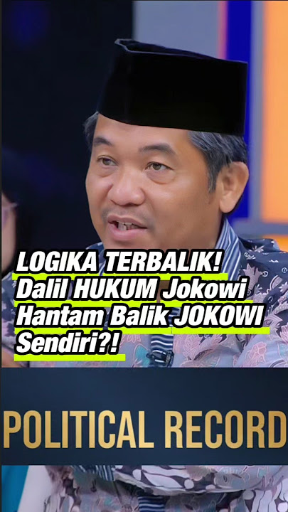 🚨 LOGIKA TERBALIK! Dalil HUKUM Jokowi Hantam Balik JOKOWI Sendiri?! 💥#shorts #jokowi #ijazahjokowi