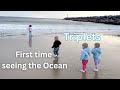 The triplets first time to the ocean was it worth it