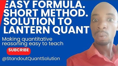 Solution to Lantern Quantitative Reasoning. Primary 5. Test 4 F and G. Simple steps and formula
