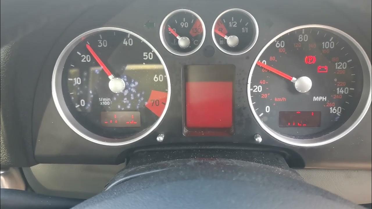 audi tt mk1 instrument cluster fault. YouTube
