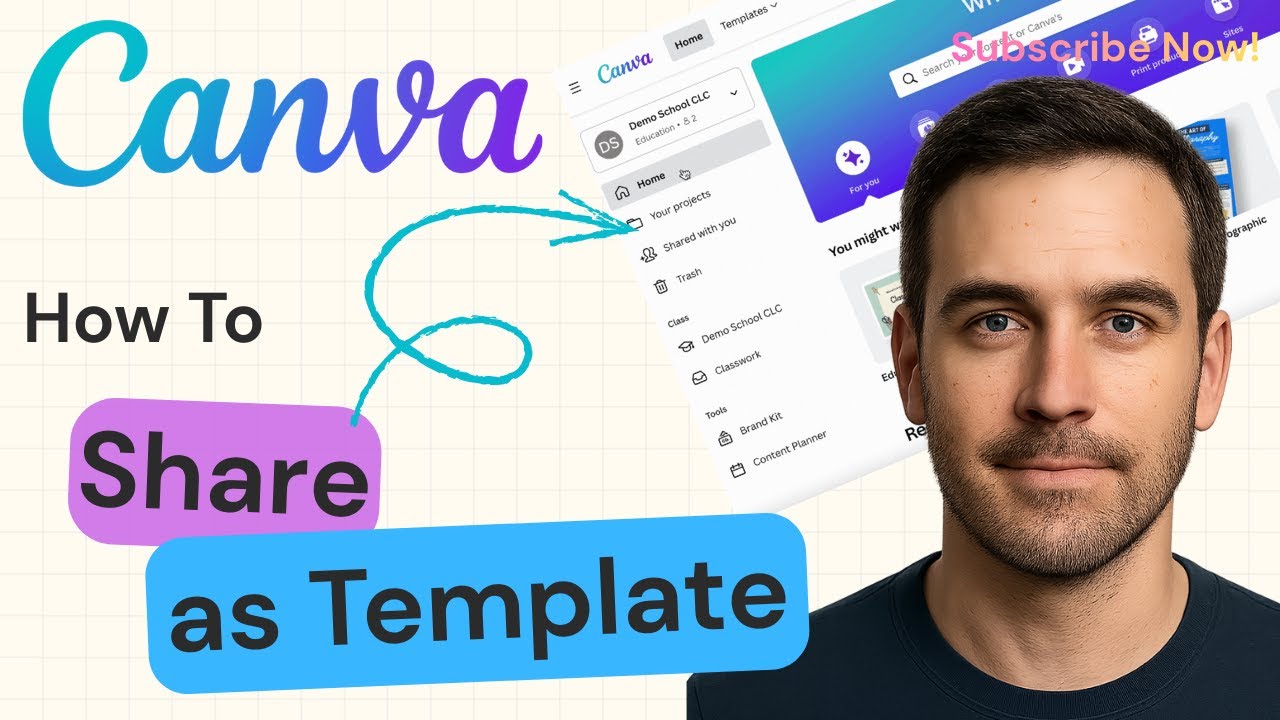 How To Share Canva Design As Template | Canva Tutorial 2025