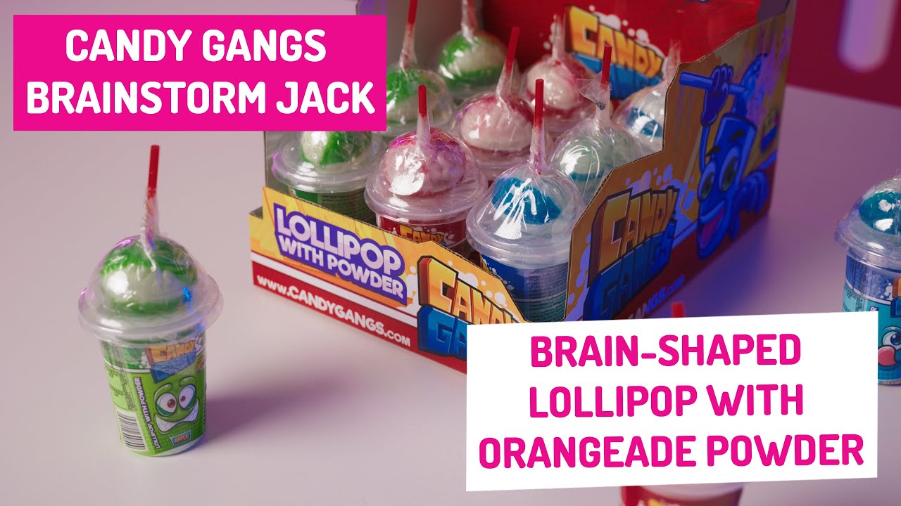 Candy Gangs Brainstorm Jack – brain-shaped lollipop with fizzy powder ...