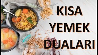 Kısa Yemek Duaları