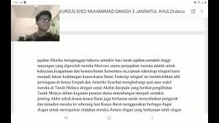 Pembentangan Kerja Kursus Sejarah Tingkatan 3.