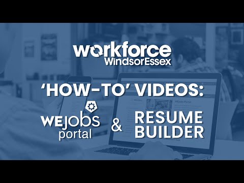 How-To: WEjobs Portal and Resume Builder