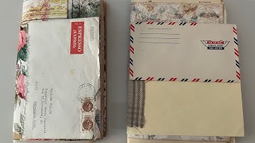 TUTORIAL | Putting envelopes together to create a journal PART 3 starting work on some pages