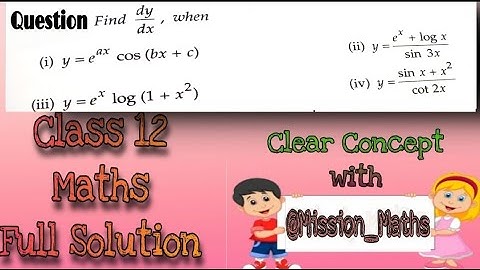 Differentiate w. r. t. X  Y= e^xlog(1+x^2)  #class12maths #differentiation