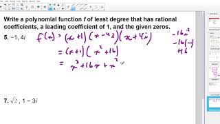 4 6b Complex Conjugate Zeros for Polynomials