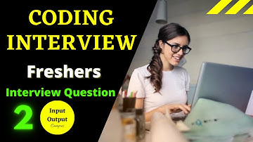 🔴Coding Interview Question for #Freshers | Input Output Campus - 2