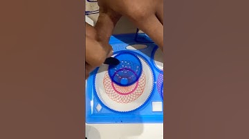 How many rotations did the pen make in total?? 🤔#spirograph #2024 #shorts