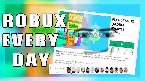 😱 5 MẸO GIÚP BẠN KIẾM *1000 ROBUX* MỖI NGÀY 😱 | PLS DONATE