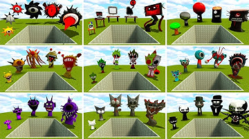ALL EVOLUTION SPRUNKI INCREDIBOX FAMILY SONG SPARTAN KICKING BIG HOLE in Garry