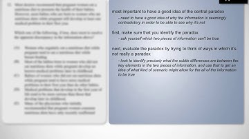 LSAT Logical Reasoning 6   paradox questions clip mp4