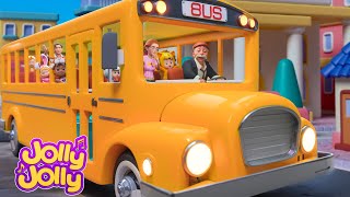 Wheel on the bus + MORE  Time to have fun | Jolly Jolly Kids Songs & Nursery Rhymes