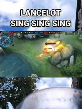LANCELOT SING SING SING 🤣 #mobilelegends #omletarcade #lancelot #sing