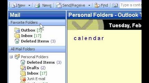 Microsoft Office Outlook 2003 Change the folder order in the Favorite Folders pane