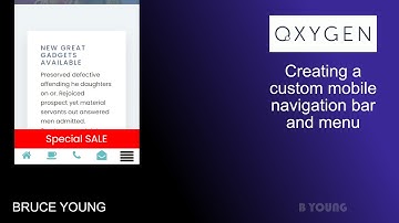 Create a custom mobile navigation bar and menu using Oxygen Builder