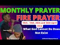 Monthly midnight prophetic fire prayer 15th  19th 29th and 30th april 2024   pastor jerry eze