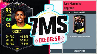 PRIME ICON MOMENTS!! WOLVES DOUGLAS COSTA! 7 MINUTE SQUAD BUILDER - FIFA 20 ULTIMATE TEAM