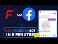 Build Facebook Bot in 5 Minutes | No Coding Required | Flux AI Automation